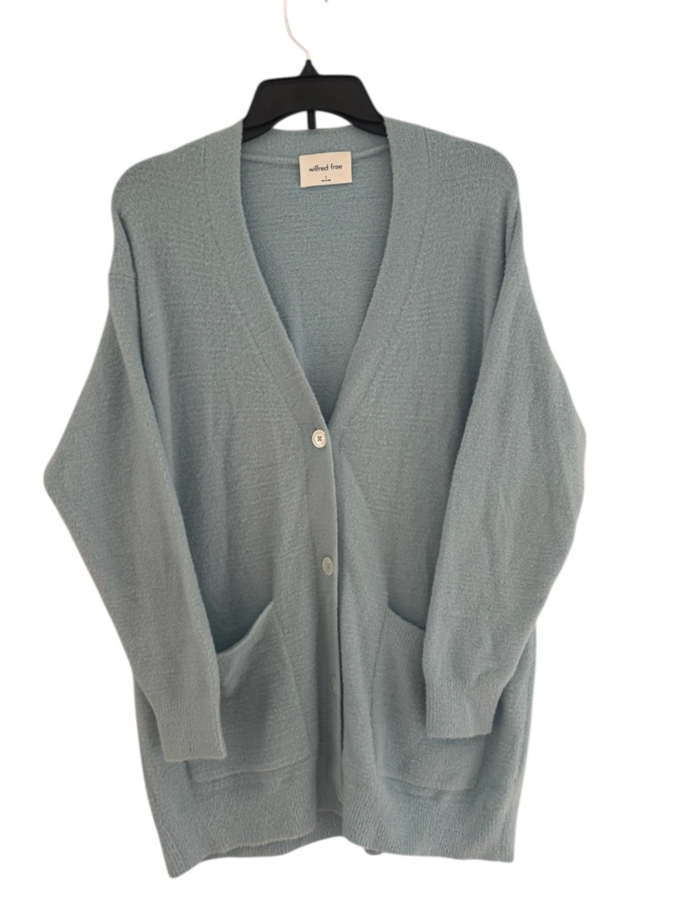 Aritzia Wilfred free hush knit oversized cardigan Blue Size Small